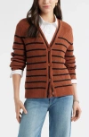 Caslonr Caslon(r) Shaker Stitch Short Cardigan In Multi