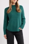 Caslonr Caslon(r) Shirttail Mock Neck Sweater In Green