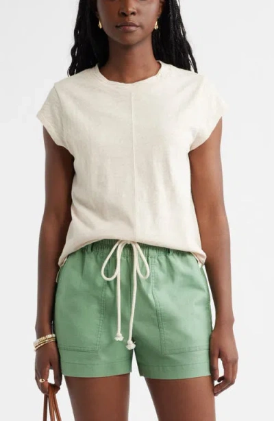 Caslonr Caslon(r) Short Raglan Sleeve Cotton Tee In Neutral