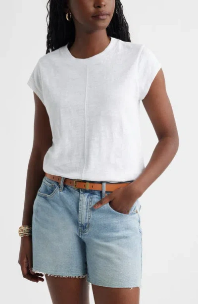Caslonr Caslon(r) Short Raglan Sleeve Cotton Tee In White