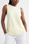 Caslonr Caslon(r) Sleeveless Cotton Blend Crewneck T-shirt