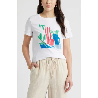 Caslonr Caslon(r) Still Life Cotton Graphic T-shirt In White
