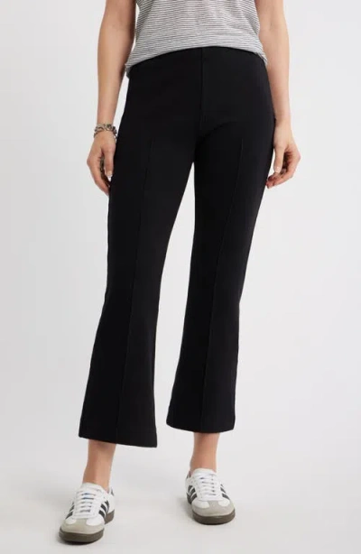 Caslonr Caslon(r) Stretch Cotton Crop Kick Flare Pants In Black