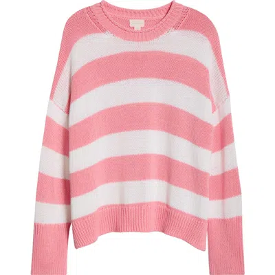 Caslonr Caslon(r) Stripe Roll Neck Sweater In Multi