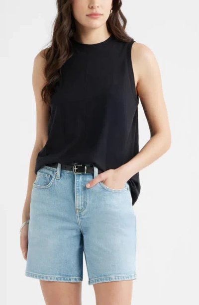 Caslonr Caslon(r) Swing Sleeveless Top In Black