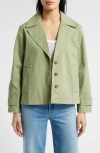 Caslonr Caslon(r) Swing Trench Coat In Olive Acorn