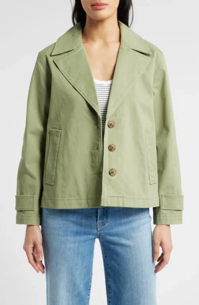 Caslonr Caslon(r) Swing Trench Coat In Olive Acorn