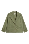 Caslonr Caslon(r) Swing Trench Jacket In Olive Acorn