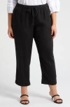 Caslonr Caslon(r) Tapered Linen Pants In Black