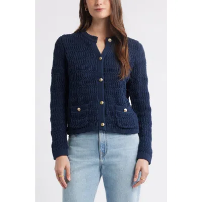 Caslonr Caslon(r) Textured Sweater Jacket