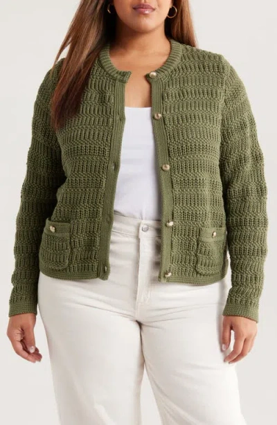 Caslonr Caslon(r) Textured Sweater Jacket