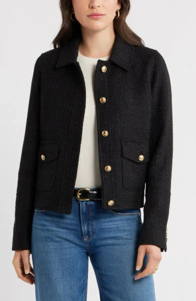 Caslonr Caslon(r) Tweed Jacket In Black