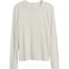 Caslonr Caslon(r) Twist Crewneck Long Sleeve T-shirt In White