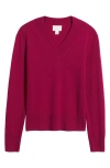 Caslonr Caslon(r) V-neck Wool & Cashmere Sweater