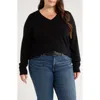 Caslonr Caslon(r) V-neck Wool & Cashmere Sweater In Black