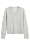 Caslonr Caslon(r) V-neck Wool & Cashmere Sweater In Gray