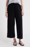 Caslonr Caslon(r) Wide Leg Crop Cotton Gauze Pants