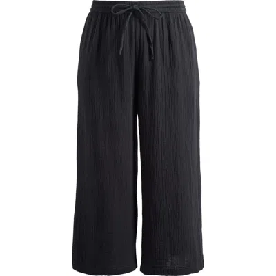 Caslonr Caslon(r) Wide Leg Crop Cotton Gauze Pants