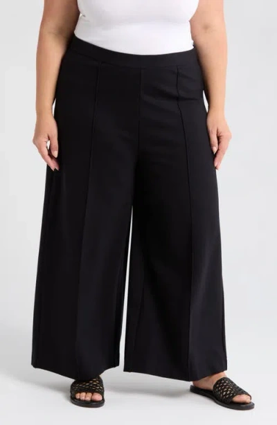 Caslonr Caslon(r) Wide Leg Crop Pants In Black