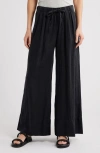 Caslonr Caslon(r) Wide Leg Linen Pants In Black