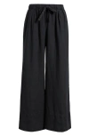 Caslonr Caslon(r) Wide Leg Linen Pants In Black