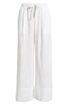 Caslonr Caslon(r) Wide Leg Linen Pants In White