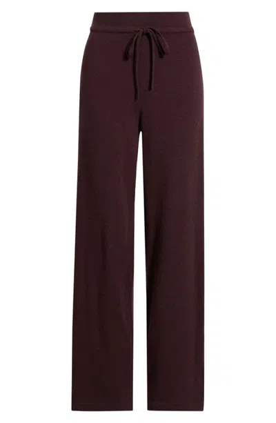 Caslonr Caslon(r) Wide Leg Sweater Pants In Brown