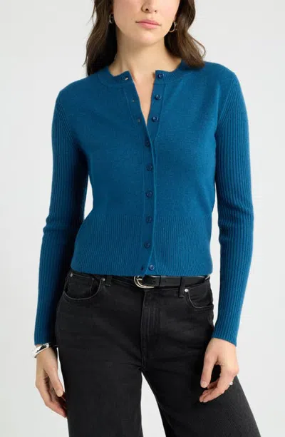Caslonr Caslon(r) Wool & Cashmere Blend Cardigan In Blue
