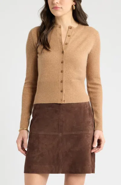 Caslonr Caslon(r) Wool & Cashmere Blend Cardigan In Neutral