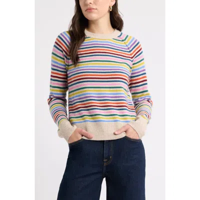 Caslonr Caslon(r) Wool & Cashmere Raglan Sweater In Multi