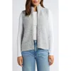 Caslonr Caslon(r) Wool Blend Bouclé Zip Vest In Grey Heather