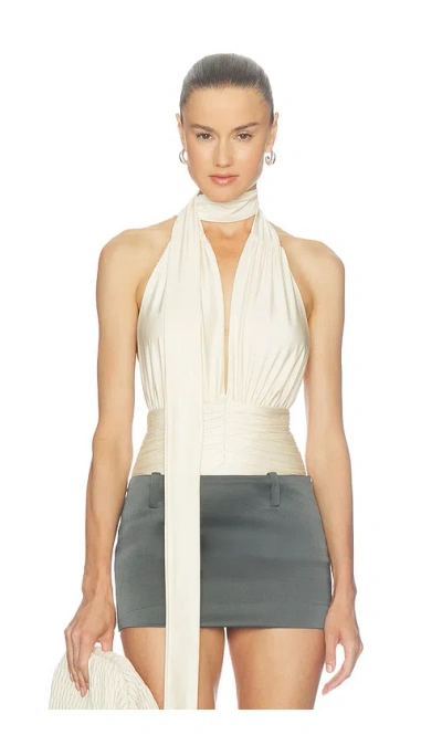 Casona La Canalla Bodysuit In White