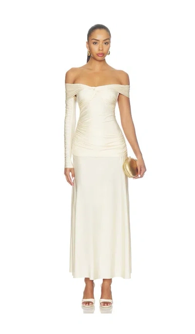 Casona La Tesoro Dress In 米白