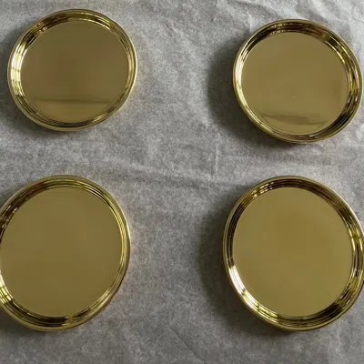 Caspal Gold Gift Set Of Polished Brass Side Plated – Handcrafted In Italy