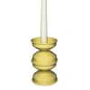 Caspal Yellow Large Butter Glossy Candleholder - Italian Design In Yellow
