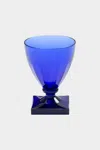 Caspari Acrylic 8.5oz Wine Goblet In Cobalt