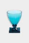 Caspari Acrylic 8.5oz Wine Goblet In Turquoise