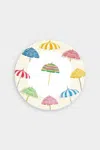 Caspari Beach Umbrellas Paper Salad & Dessert Plates - 8 Per Package