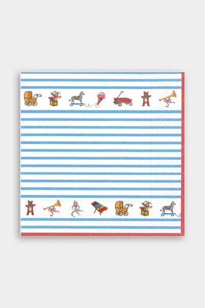 Caspari Bebe Paper Luncheon Napkins In Blue
