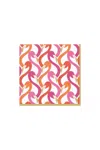 Caspari Flamingo Flock Paper Cocktail Napkins In Fuchsia