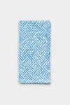 Caspari Fretwork Cloth Dinner Napkins In Blue - Each
