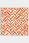 Caspari Fretwork Paper Dinner Napkins In Orange