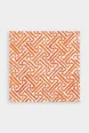 Caspari Fretwork Paper Luncheon Napkins In Orange