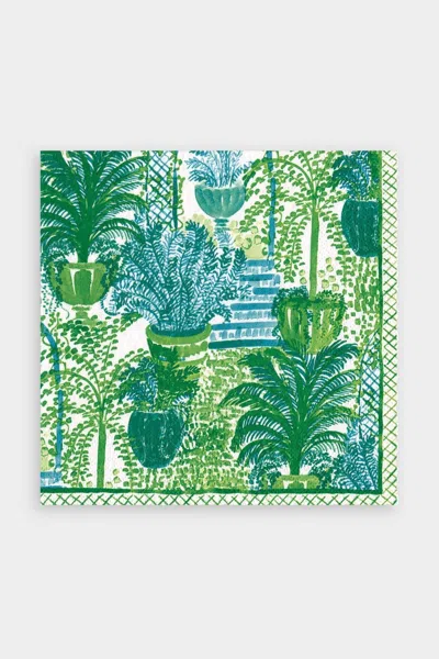 Caspari Garden Arbors Luncheon Napkins In Green