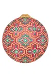 Caspari Imperial Ornament Die-cut Placemat In Red