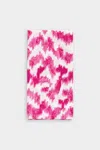 Caspari Modern Moiré Cloth Dinner Napkins In Fuchsia - Each