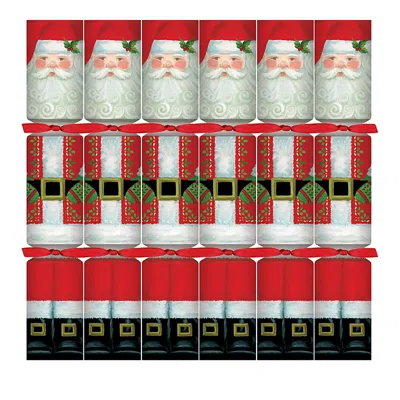 Caspari Santa Claus Christmas Crackers, Set Of 6