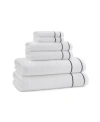 Cassadecor Bowery Stripe Cotton Towel In White