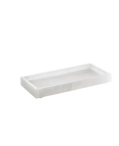 Cassadecor Corden Alabaster Tray In White