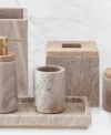 Cassadecor Dalton Marble Bath Accessories In Beige